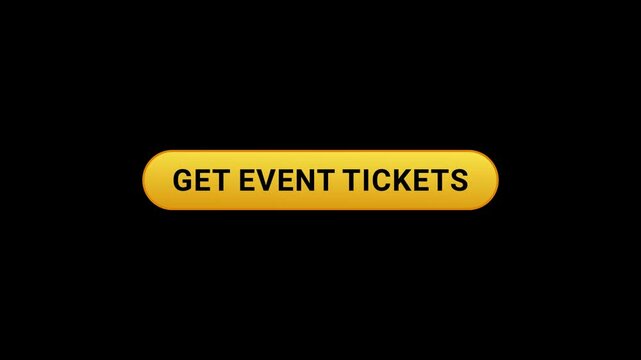 Get event tickets Yellow Shine Button Animation