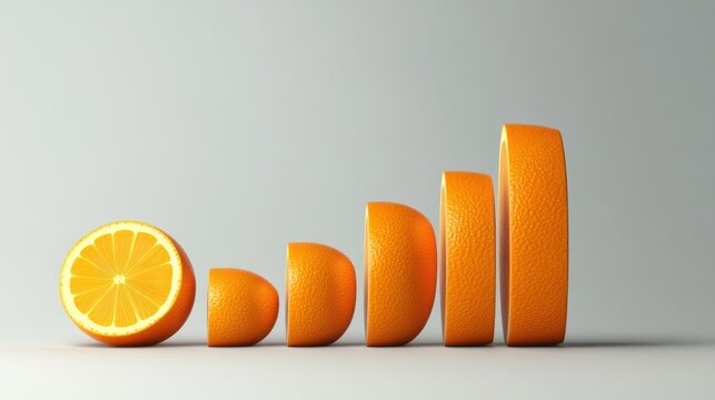 Orange Slices Graph: A Visual Representation of Growth and Progress