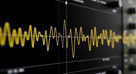 Oscilloscope Waveform:  A Visual Representation of Audio or Electrical Signals