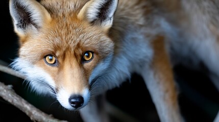 Obraz premium Close-up of a red fox