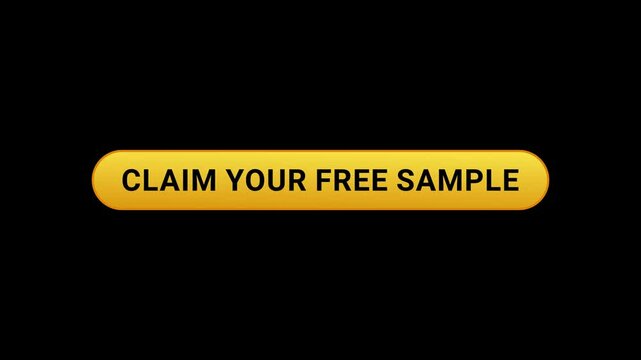 Claim your free sample Yellow Shine Button Animation