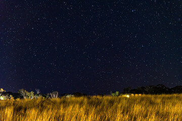The colour of night in the country with diffuse aurora