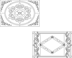 vector illustration sketch drawing ornament decoration decoration pattern background classic vintage ethnic traditional abstract modern floral natural