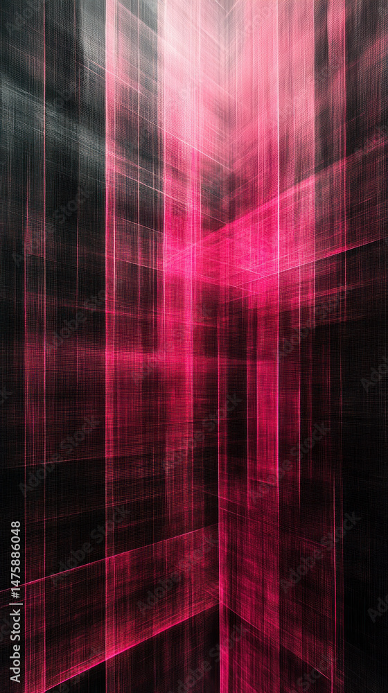 Poster a black and pink background with a pink line in the middle. the pink line is the only thing that is 