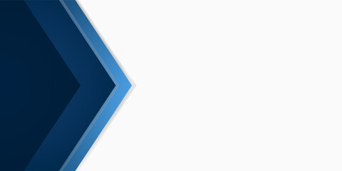 Blue angle arrow overlap vector background on white space for text and message artwork design