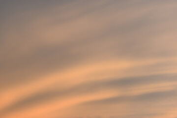 beautiful golden sky and white cloud background in springtime