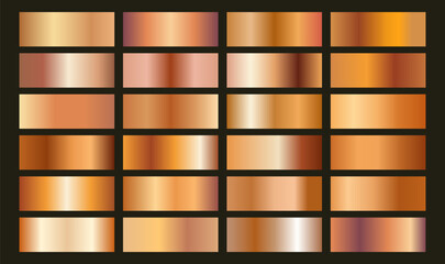 Bronze Gradient Background – Warm Metallic Look