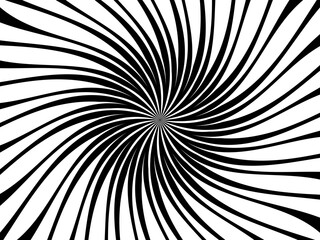 Halftone black line abstract spiral vector illustration on white color background. Modern abstract background. Black lines on white background.
