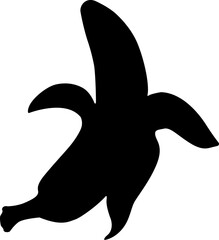 silhouette of a banana, 