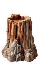 Ancient Timber: A weathered, captivating tree stump showcasing the raw, enduring essence of nature. The intricate details of the aged wood, a testament to the passage of time.