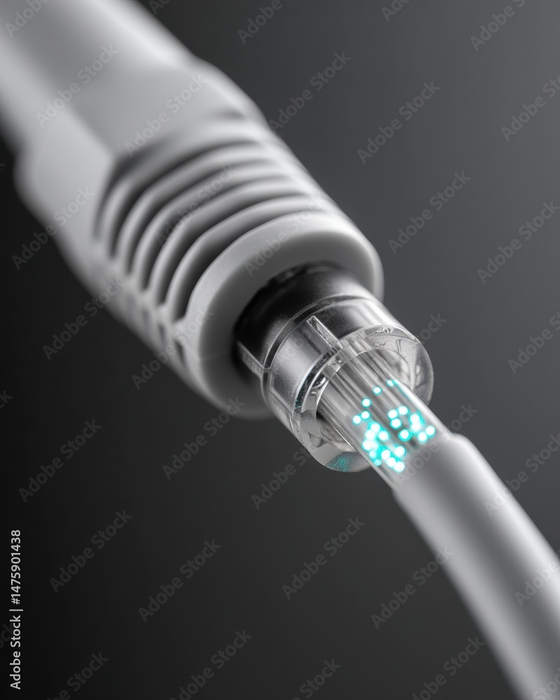 Poster Next-Gen Network Infrastructure High-Performance 10G Fiber Optic Connectivity Revealing Digital Transformation with Luminescent Precision Engineering