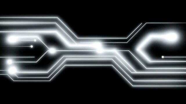 Futuristic technology background with geometric vector design and digital circuit elements