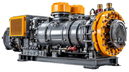 Engineering Marvel: A dynamic view of a complex, industrial-grade machine, showcasing intricate engineering and functionality with impressive detail.