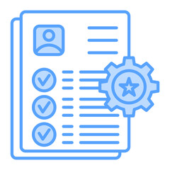 Employee Skills icon blue