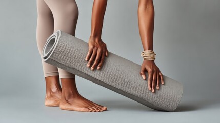 Mindful Movement Essentials Minimalist Wellness Aesthetic with Gen Z Yoga Lifestyle - Sustainable Fitness Fashion and Holistic Self-Care Approach