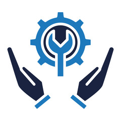 maintenance icon blue