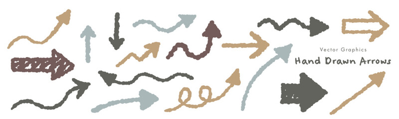 手描き風矢印・装飾デザイン集