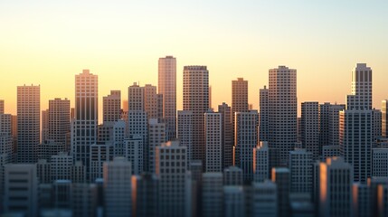 Obraz premium Urban development unfolding city skyline under construction modern metropolis gigapixel perspective
