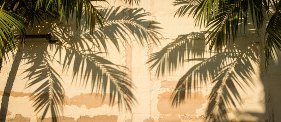 Palm Tree Shadows on Wall