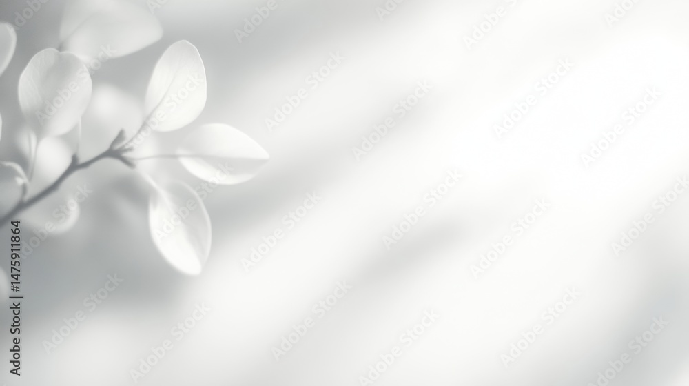 Poster soft light filters through delicate leaves, creating an ethereal and peaceful environment that evoke