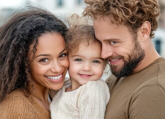 Parental love: foster care, mother’s warmth, child’s joy, protective embrace, ethnic harmony, family happiness, comforting touch, caring relationship, childhood serenity, supportive presence,