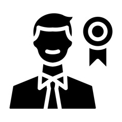 employee of the month Solid icon