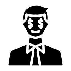 money oriented Solid icon