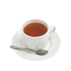 A cup of freshly brewed black tea.
