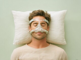 Sleep Apnea Awareness Day Minimalist Wellness Tech, Soft-Textile CPAP Solutions for Millennial Health Optimization and Restful Recovery