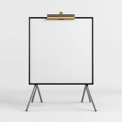 Empty Drawing Board on Stand with Modern Design for Creative Use