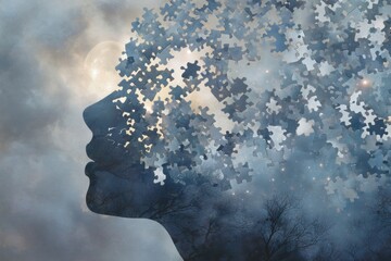 National Stop Snoring Week Wellness Visual Mindful Mental Health Design for Sleep Disorder Awareness, Cognitive Fragmentation and Psychological Healing Narrative