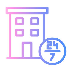office Line Gradient Icon