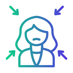 pressure Line Gradient Icon