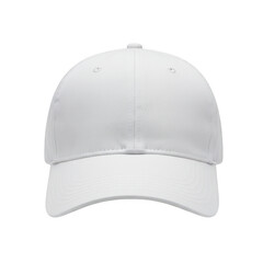 Fototapeta premium White baseball cap isolated on transparent background. for branding and design.