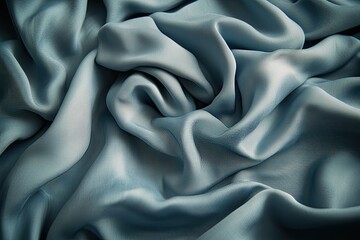 Fototapeta premium Draped, smooth, muted-gray fabric