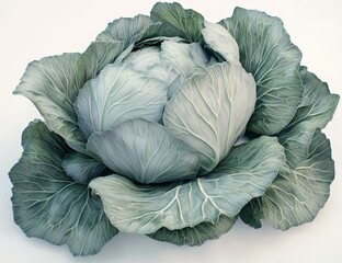 Fresh Head of Cabbage