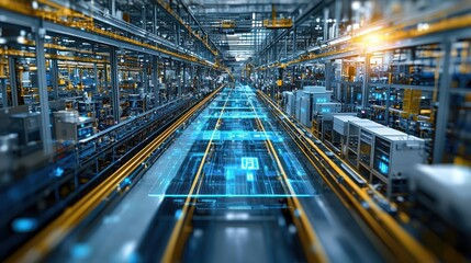 Futuristic Smart Factory, Automation and Digital Transformation in Manufacturing