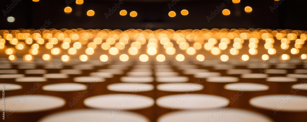 Aufkleber a close up of a large number of small white circles. the circles are lit up and appear to be in a th