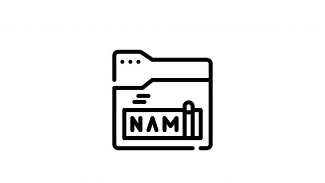 icon motion line graphic rename