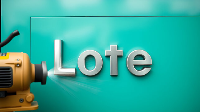 grinding polishing processing of metal aluminum products, letter box - Powered by Adobe