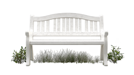 Inviting park bench offers a tranquil escape amidst nature's embrace cozy