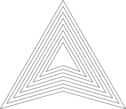 Triangle with dynamic line for banner, print, template
