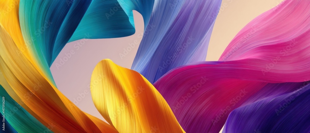 Poster abstract color swirls in motion background graphic design element close up modern art perspective co
