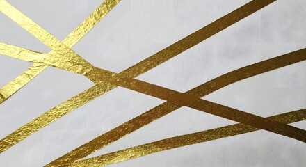 Abstract Gold Geometric Art Print Modern Metallic Design for Home Decor