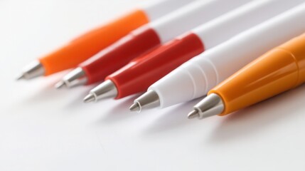 Three pens arranged on a white surface symbolizing a whitespace strategy for planning and creativity in real life