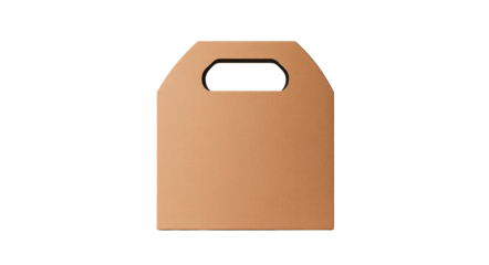 Brown cardboard takeout bag