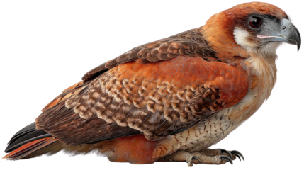 Peregrine Falcon's Majestic Stance: The noble bird, its feathers in perfect order, perches regally. A symbol of power and freedom.