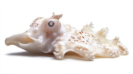 Obraz premium Close-up of an Adorable Flamboyant Cuttlefish on a white background