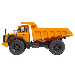 Fototapeta premium Heavy-Duty Yellow Dump Truck Ready for Work