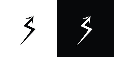 Unique and modern S arrow logo design